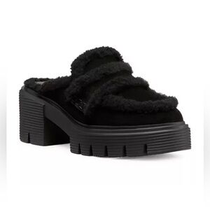 Stuart Weitzman Shearling Mules